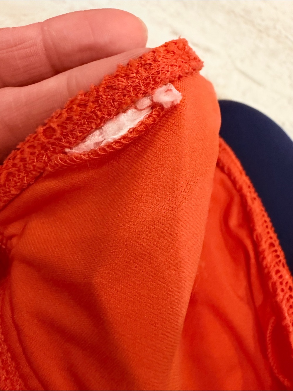 🧡 Vintage Y2K Orange Lace Tankini Halter Top Euro Summer Mermaidcore Coquette - Picture 5 of 8